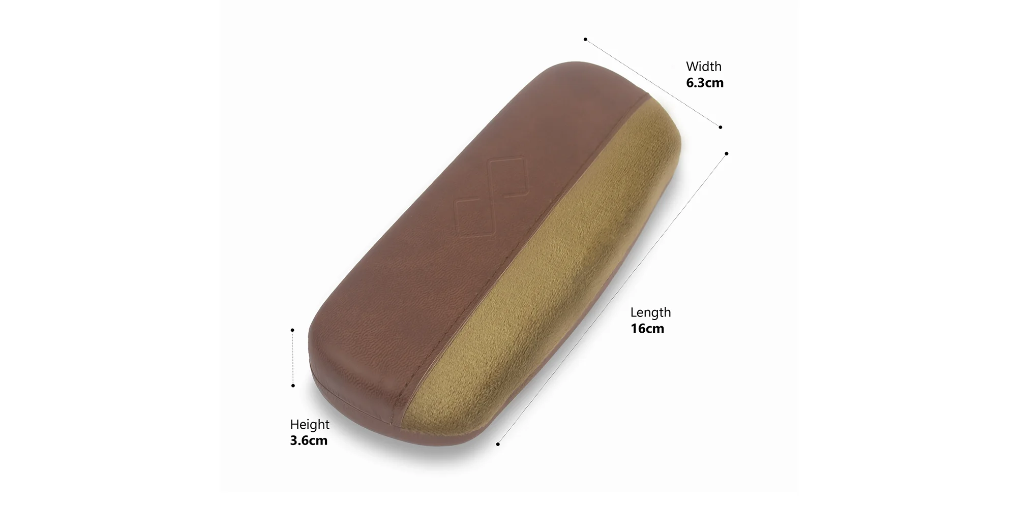 Brown Hard Case Eyeglass Case-3