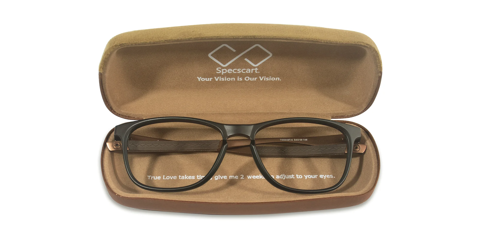Brown Hard Case Eyeglass Case-2