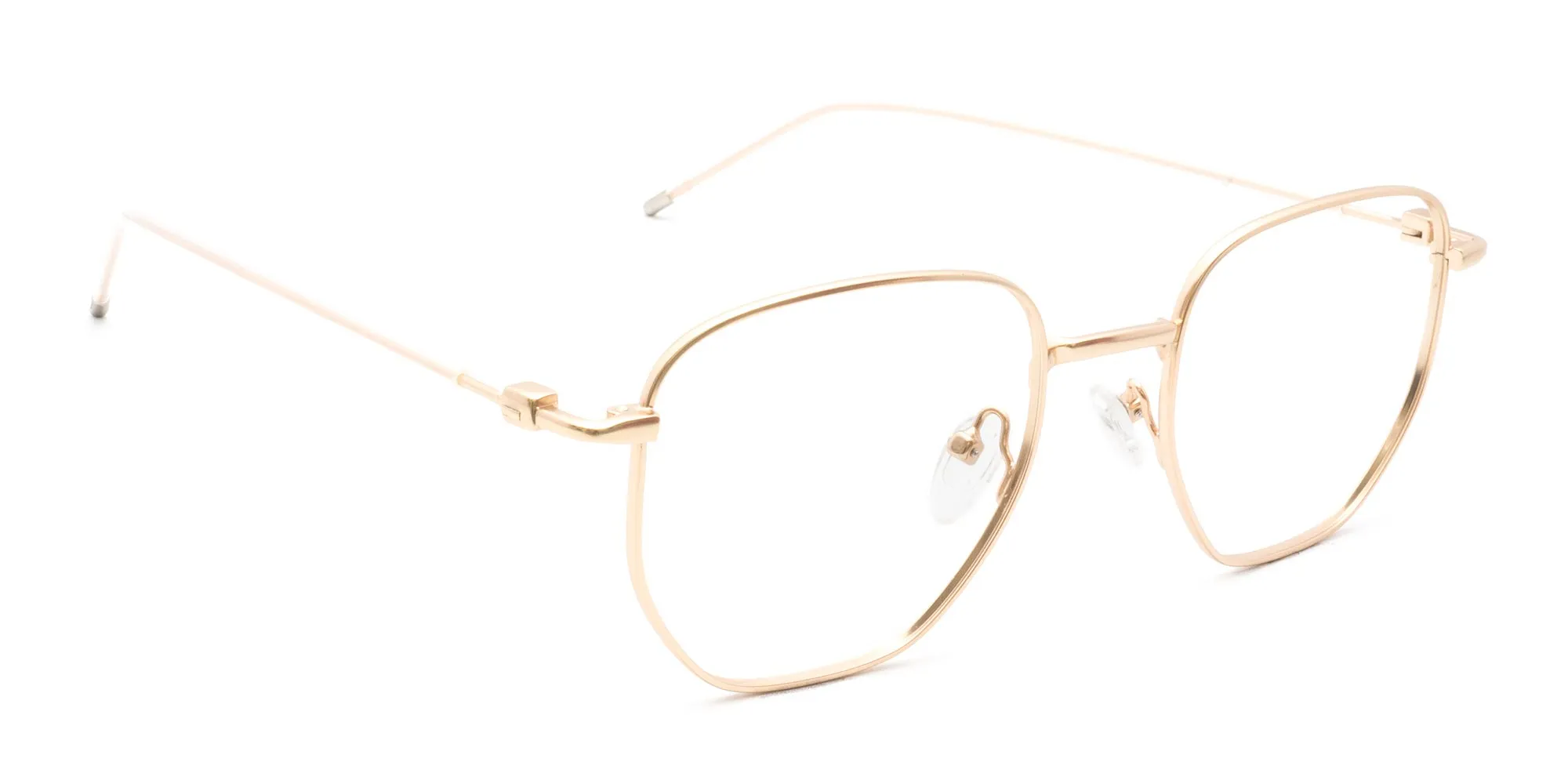 Tom Archer KEMPSTON 2 Champagne Gold Geometric glasses for unisex