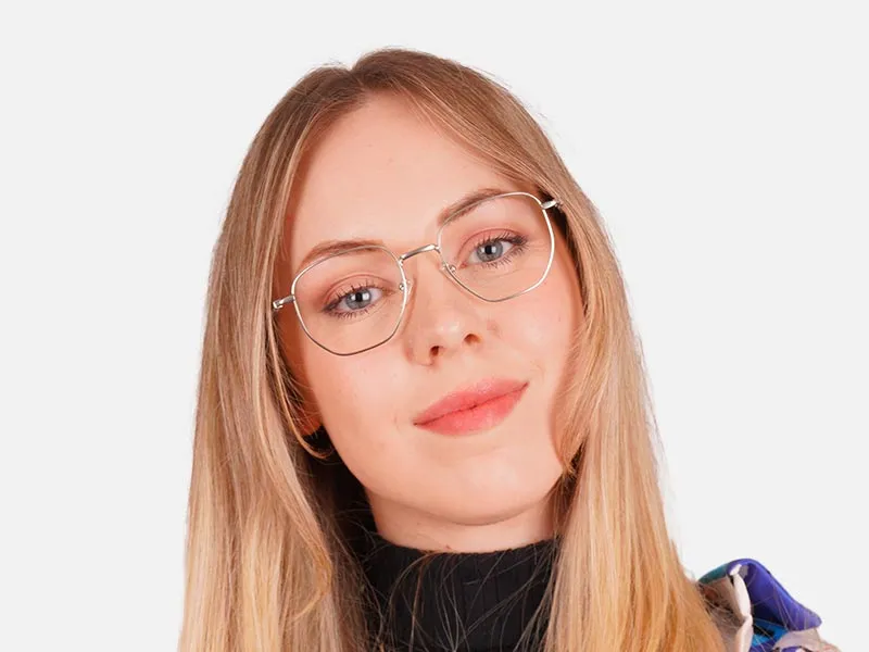 Silver Hexagon Glasses-2