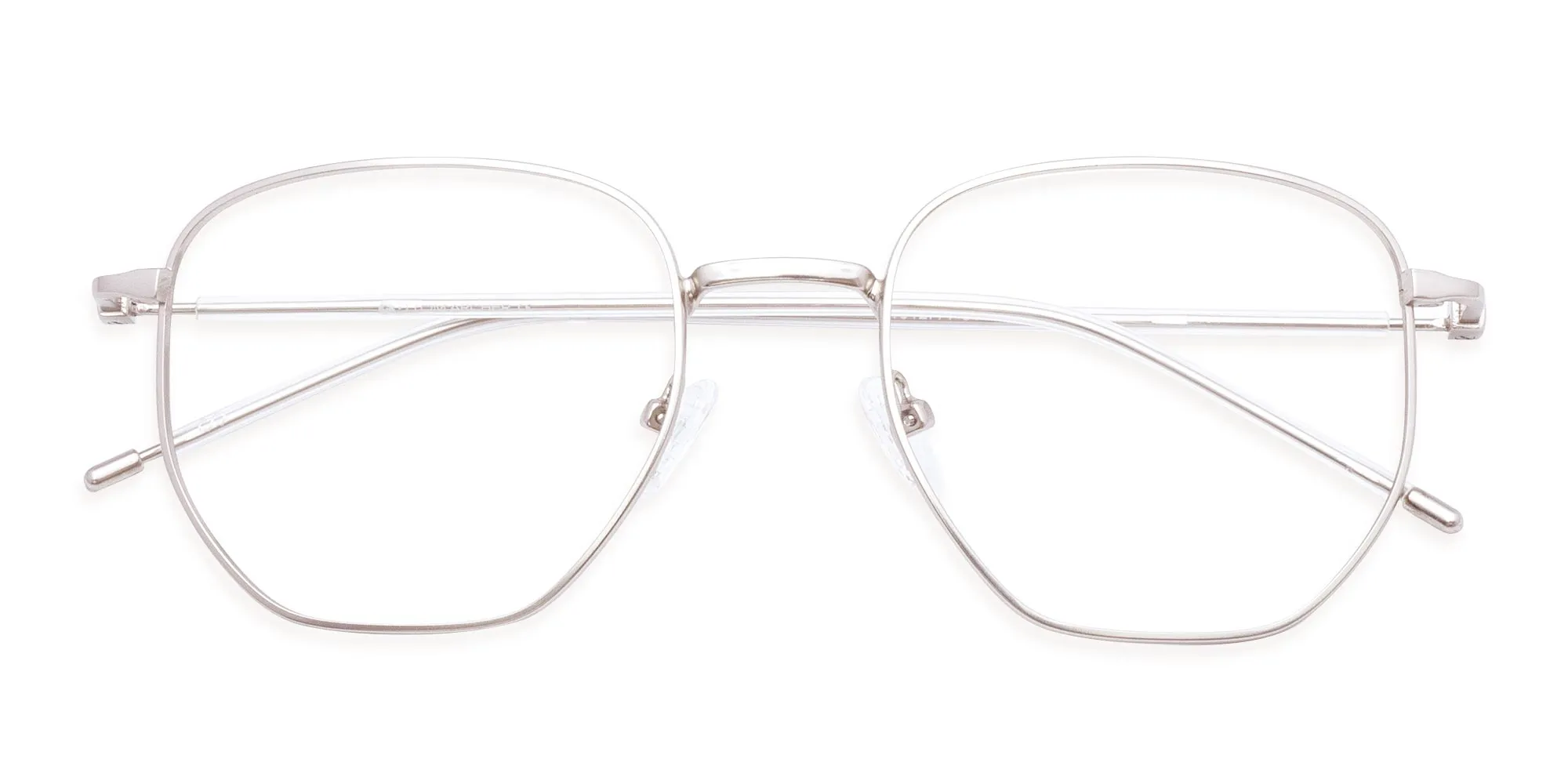 Silver Hexagon Glasses-2