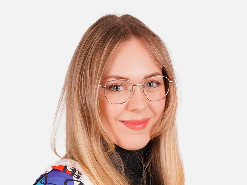 Silver Hexagon Glasses-2