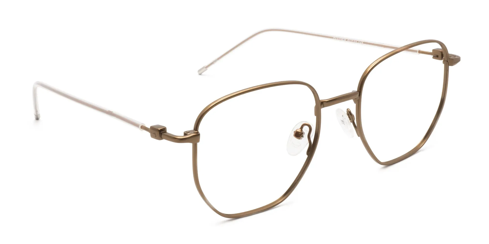hexagon metal frame glasses-2
