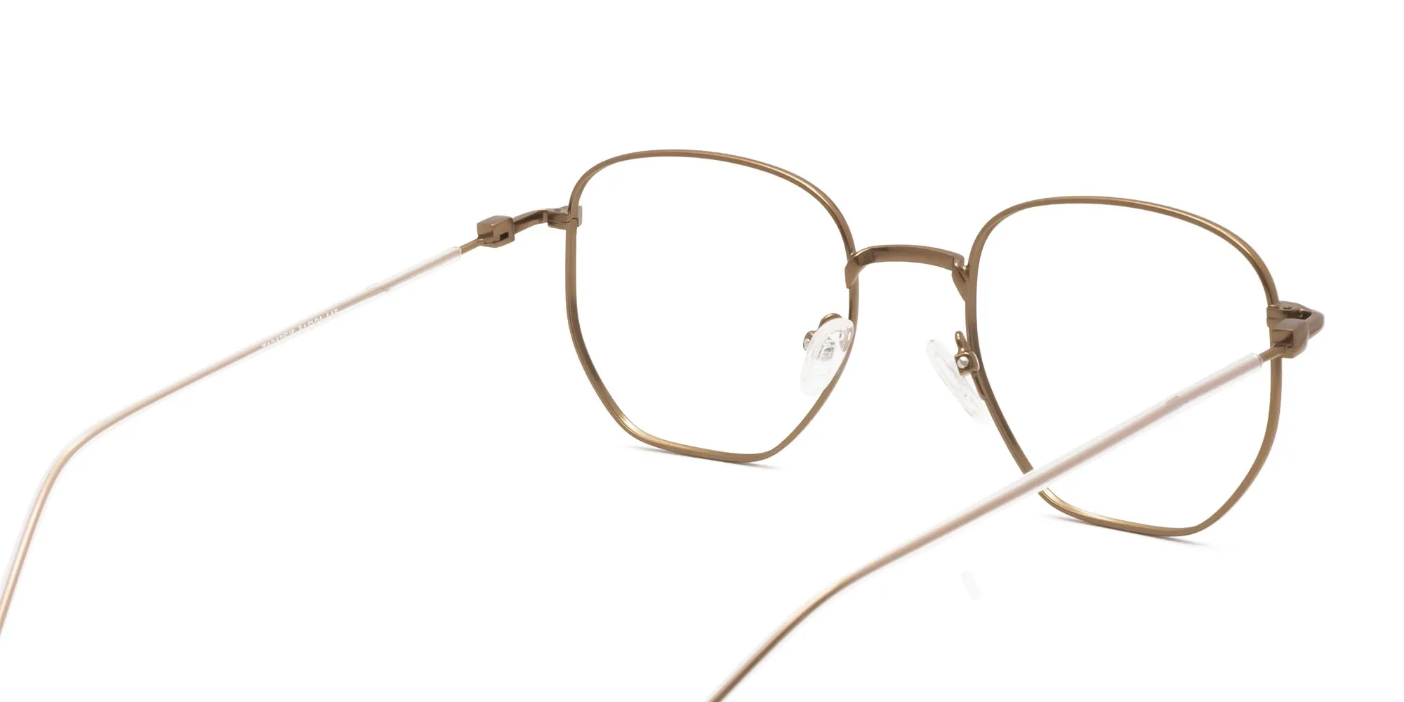 hexagon metal frame glasses-2