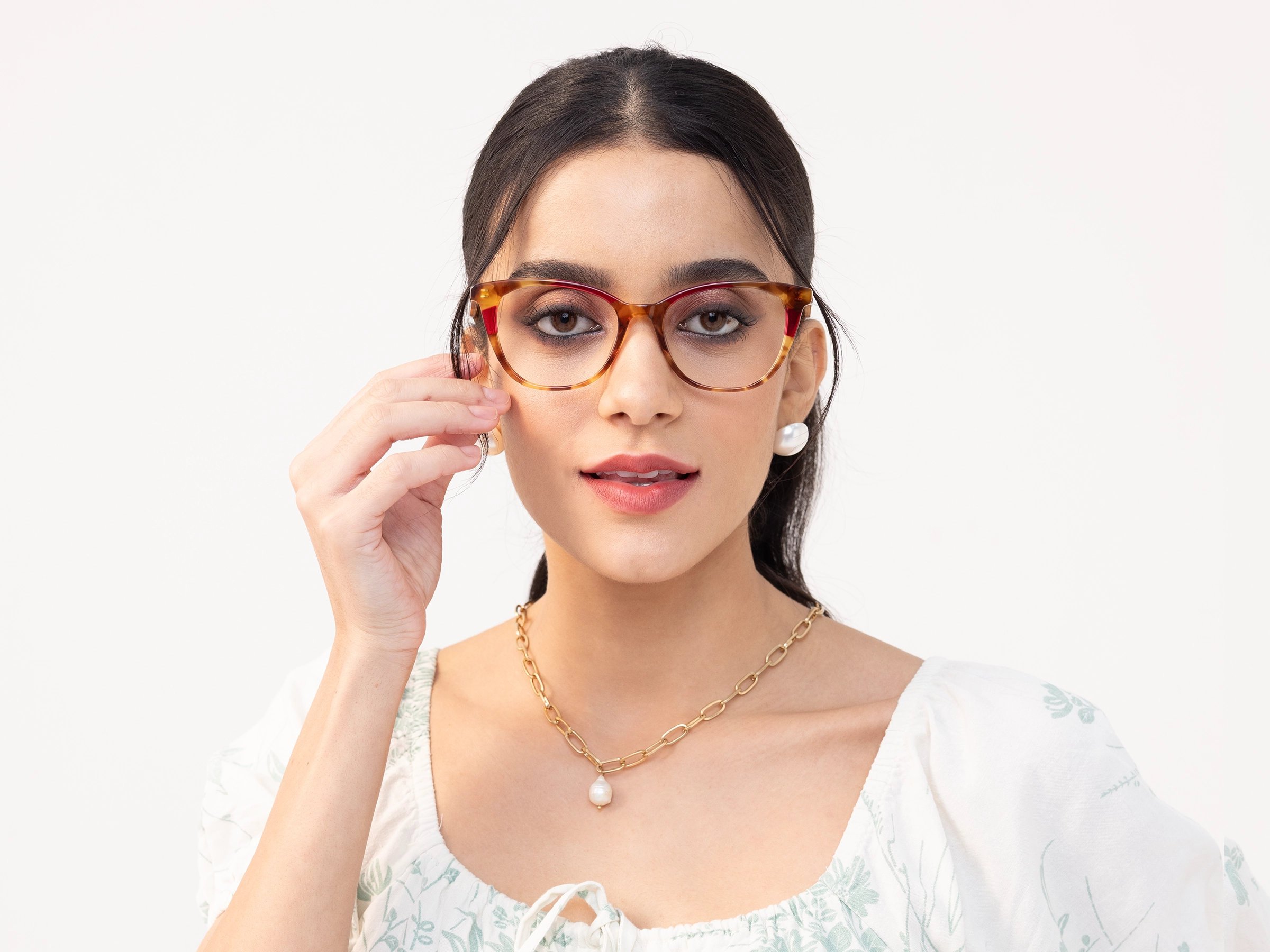 Honey Tortoise Cat Eye Acetate Eyeglasses-11
