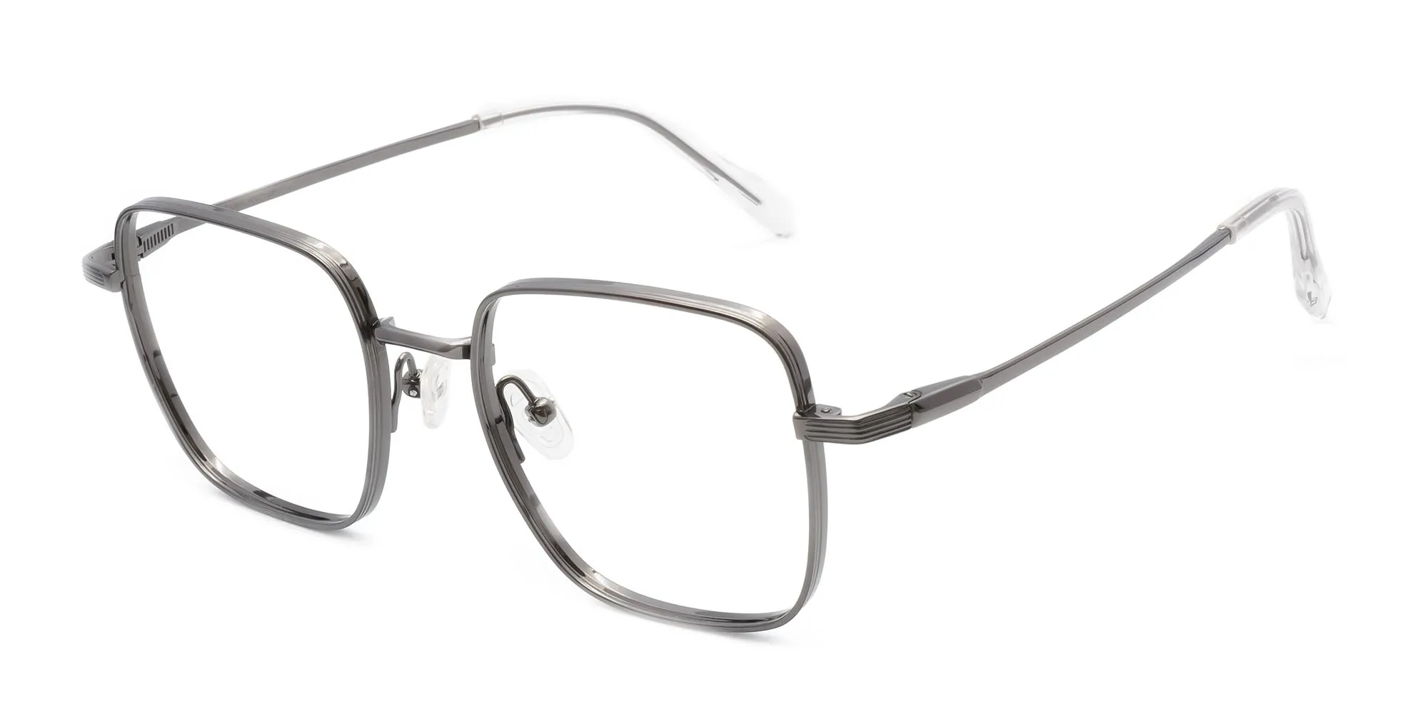 Square Wire Frame Glasses-2