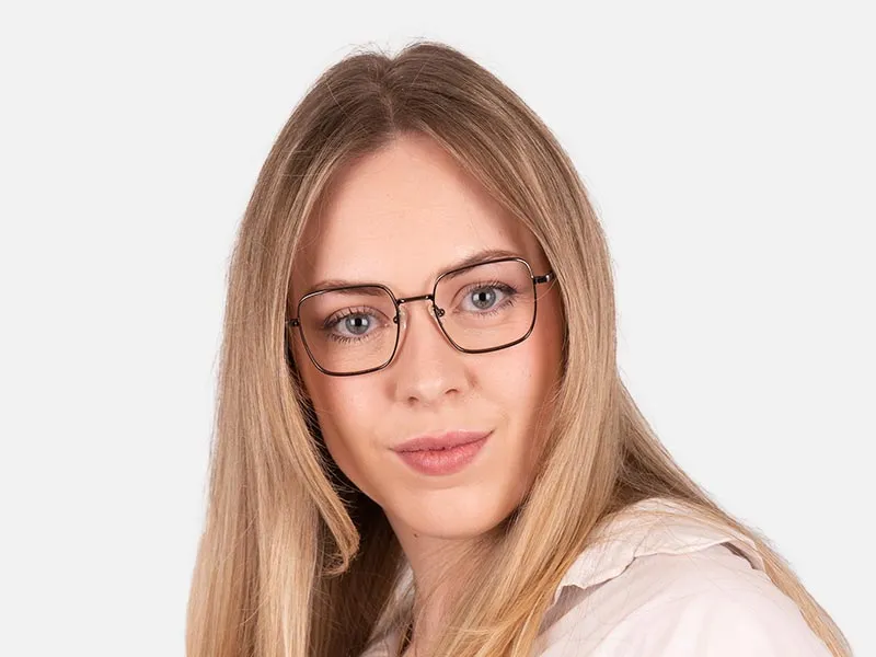 Square Wire Frame Glasses-2