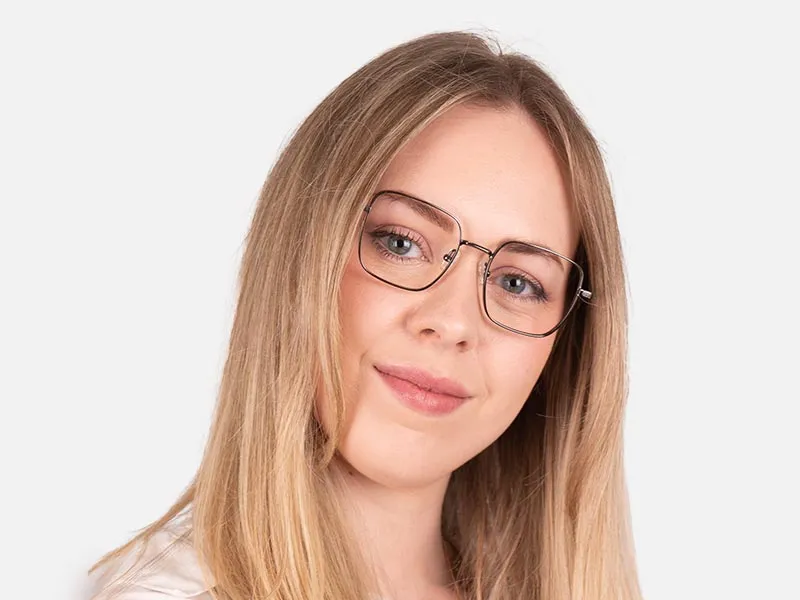 Square Wire Frame Glasses-2