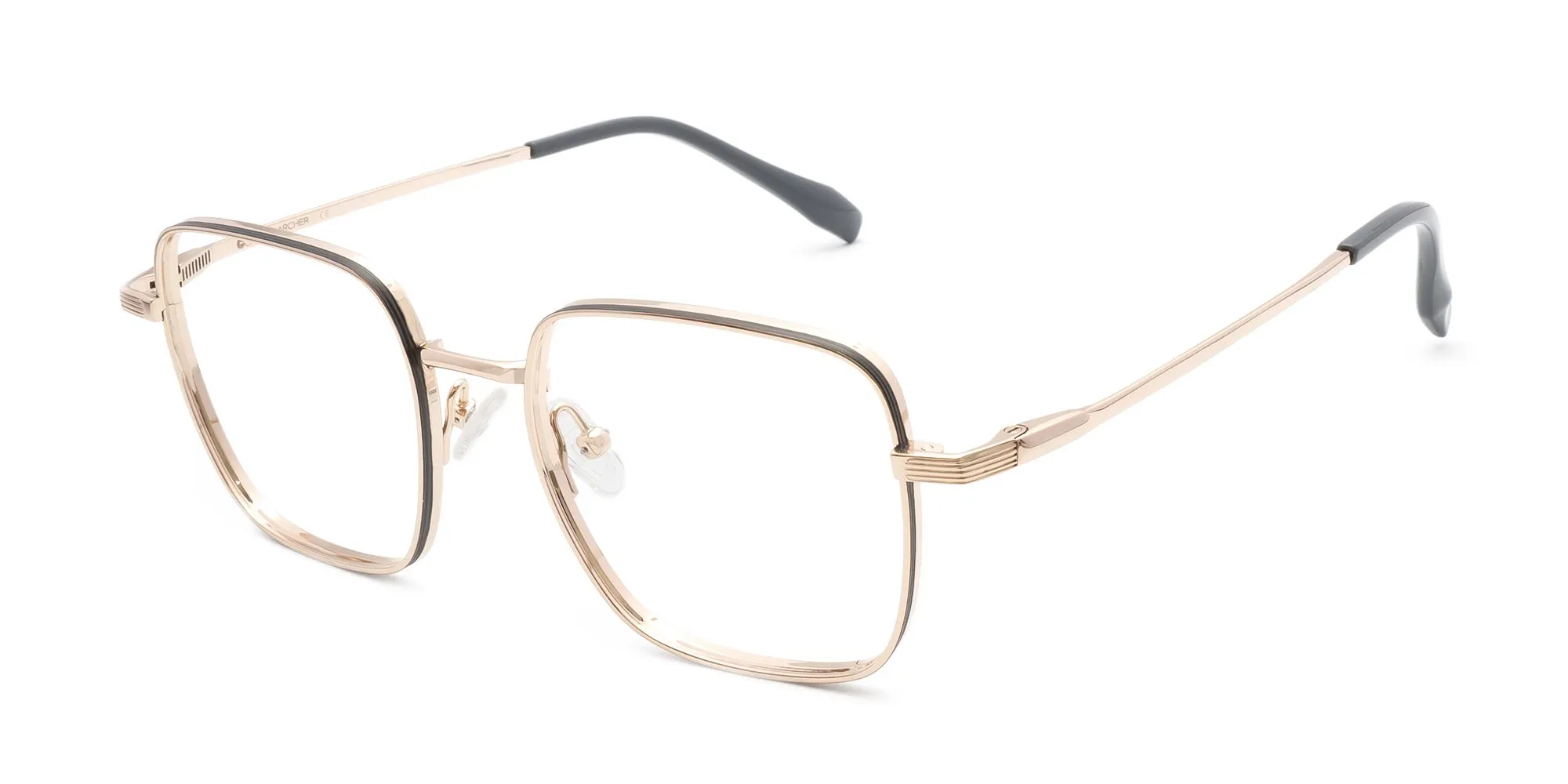 Square Wire Rim Glasses-2