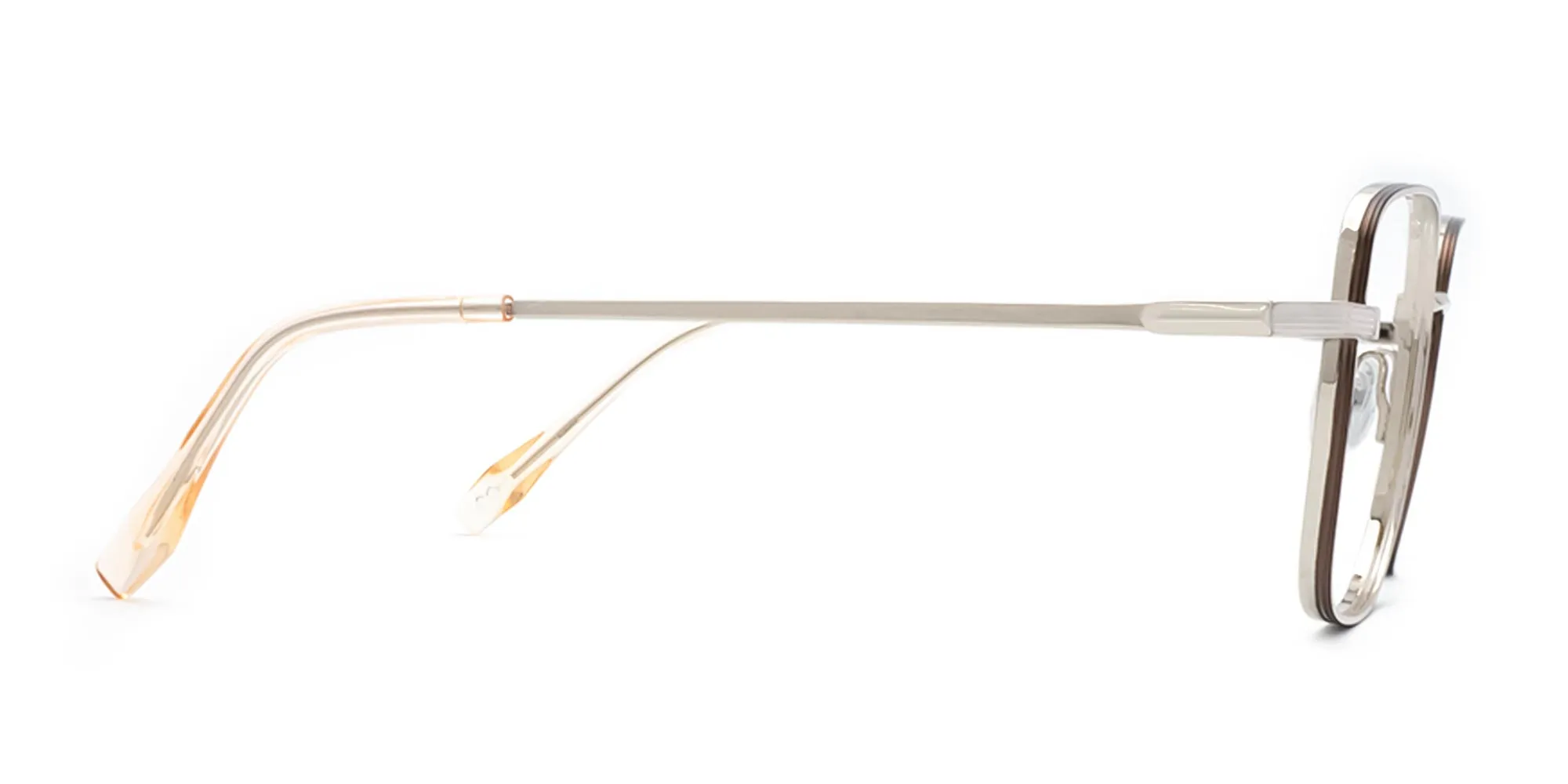 Silver Wire Frame Glasses-2