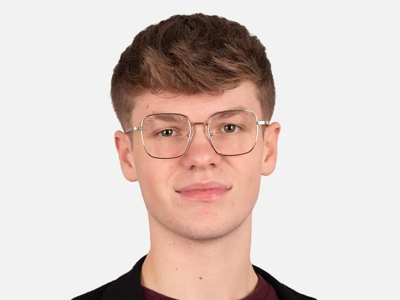 Silver Wire Frame Glasses-2