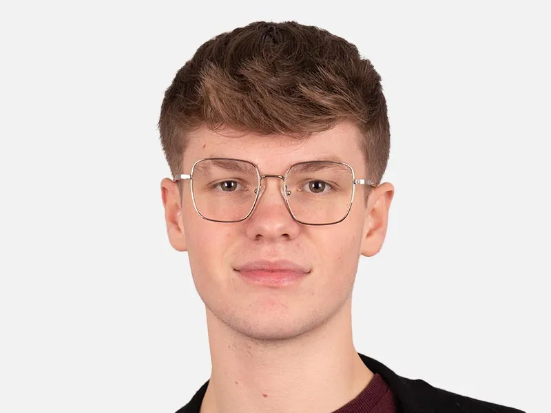 Silver Wire Frame Glasses-2