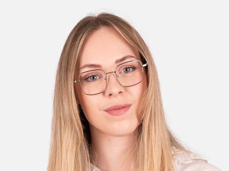 Silver Wire Frame Glasses-2