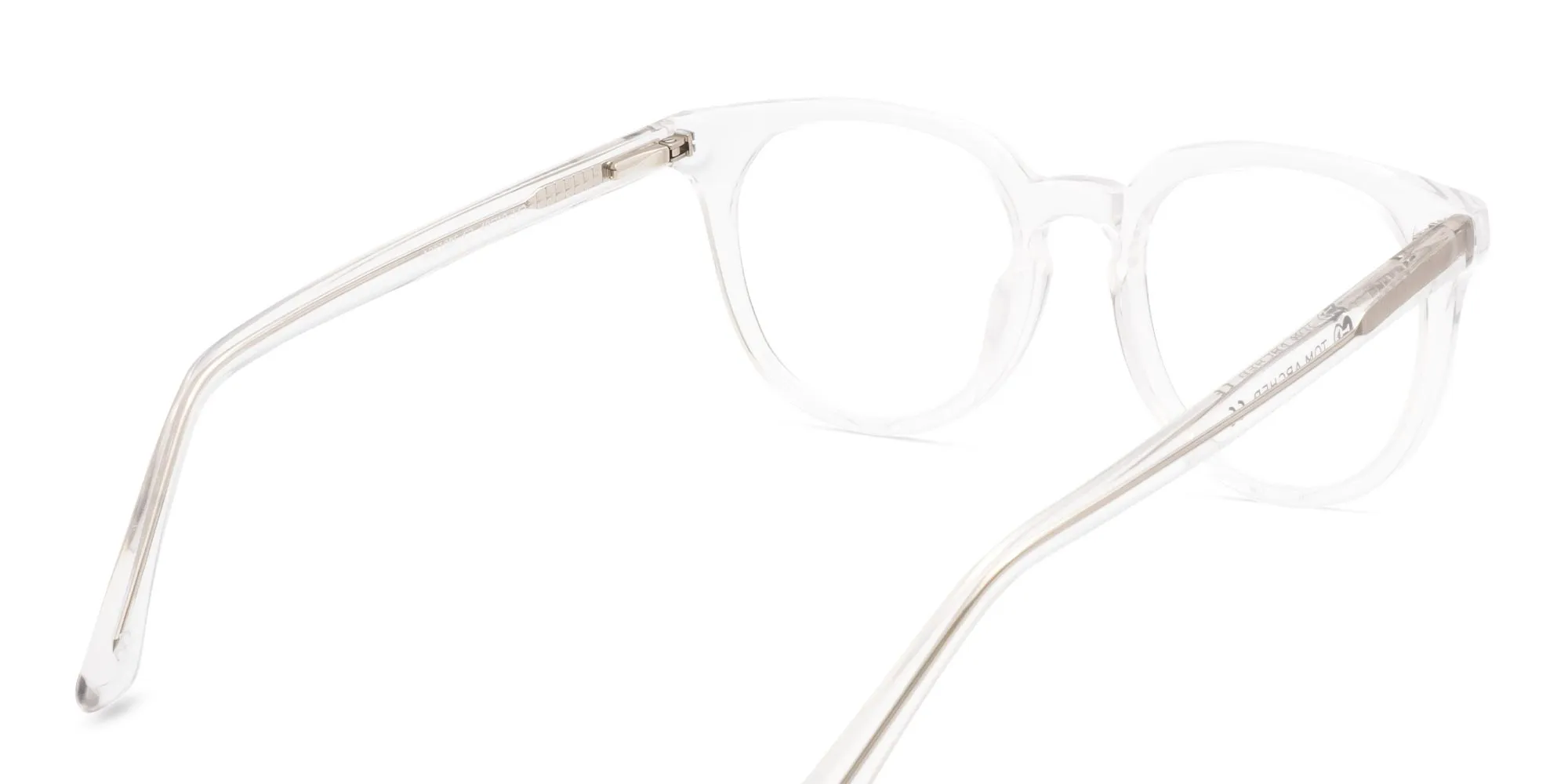 Transparent Frame Keyhole Glasses-2