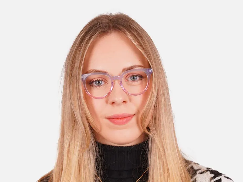 Designer Round Keyhole Glasses-2