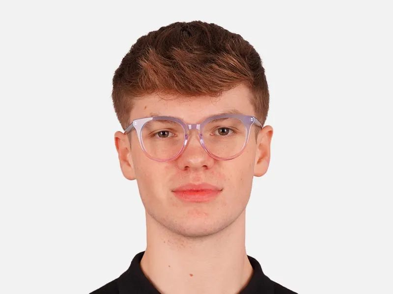 Designer Round Keyhole Glasses-2