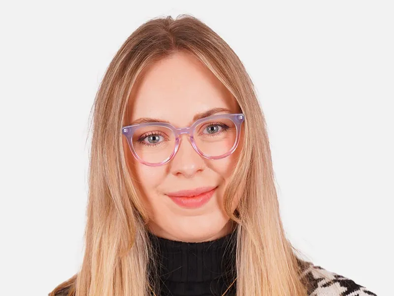 Designer Round Keyhole Glasses-2