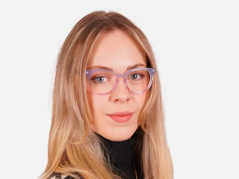 Designer Round Keyhole Glasses-2
