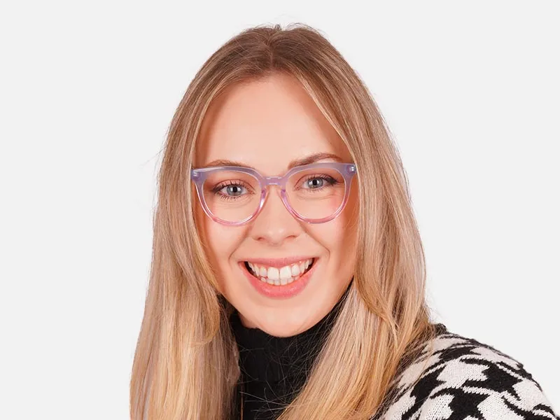 Designer Round Keyhole Glasses-2