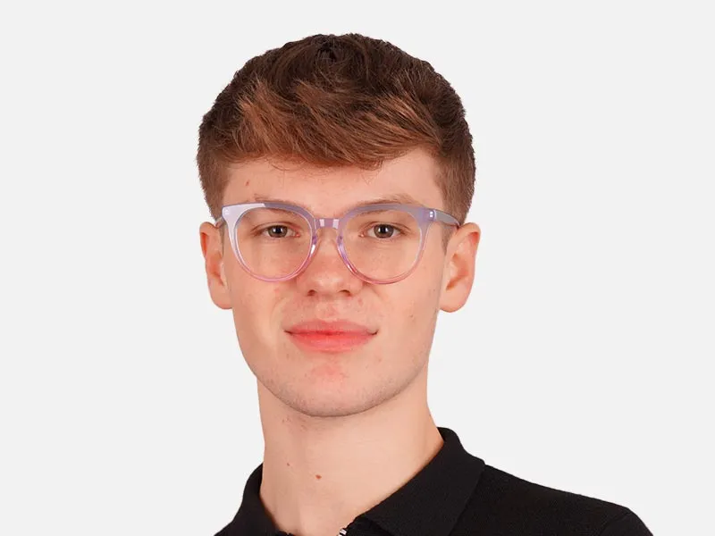 Designer Round Keyhole Glasses-2