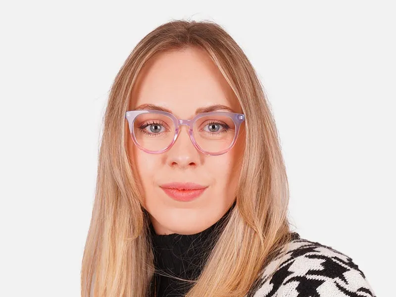 Designer Round Keyhole Glasses-2