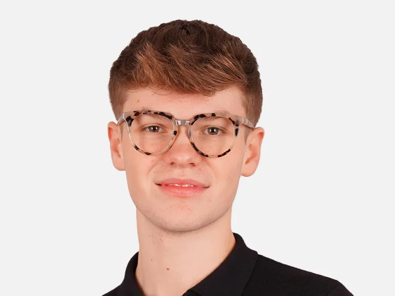 Tortoiseshell Keyhole Glasses-2