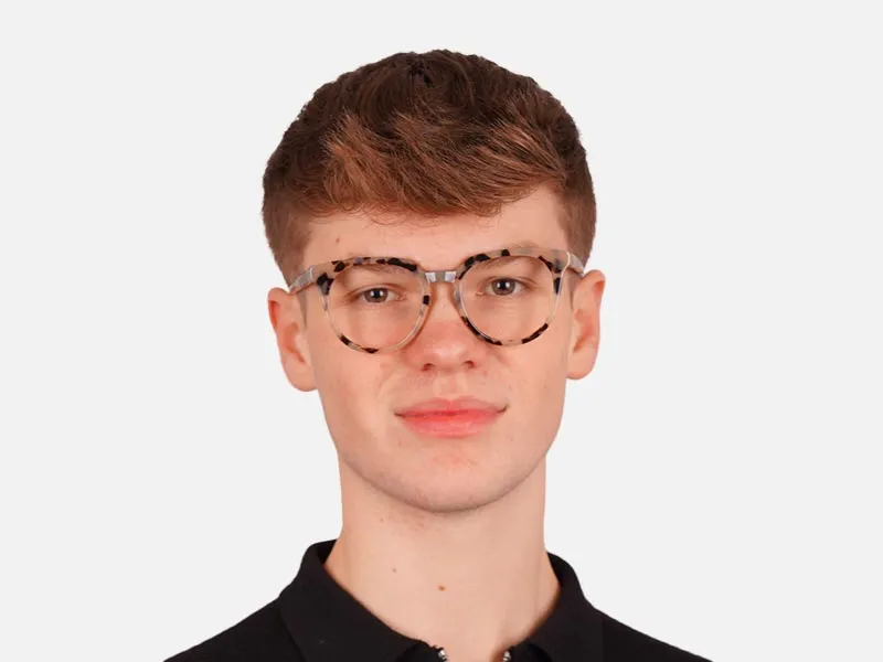 Tortoiseshell Keyhole Glasses-2