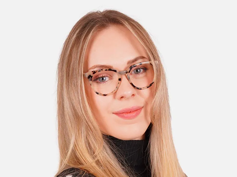 Tortoiseshell Keyhole Glasses-2