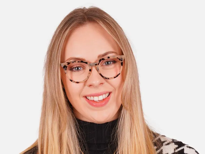 Tortoiseshell Keyhole Glasses-2