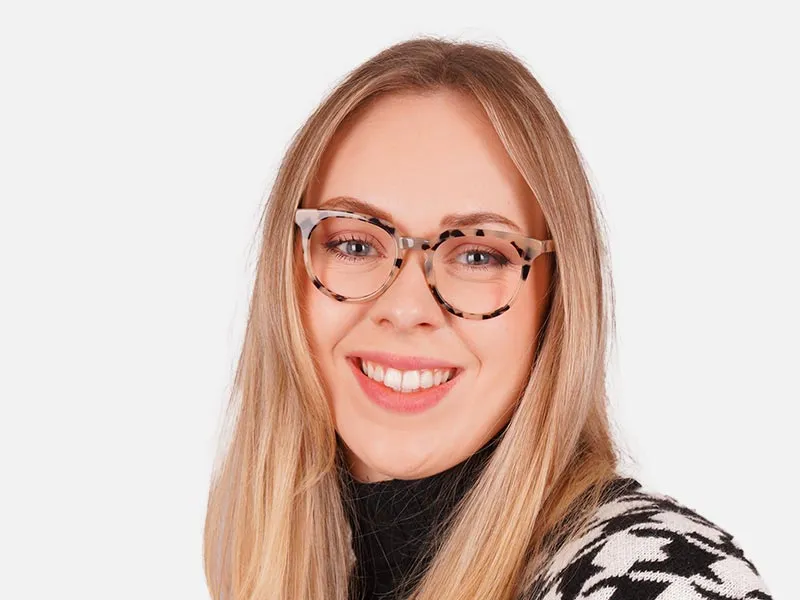 Tortoiseshell Keyhole Glasses-2