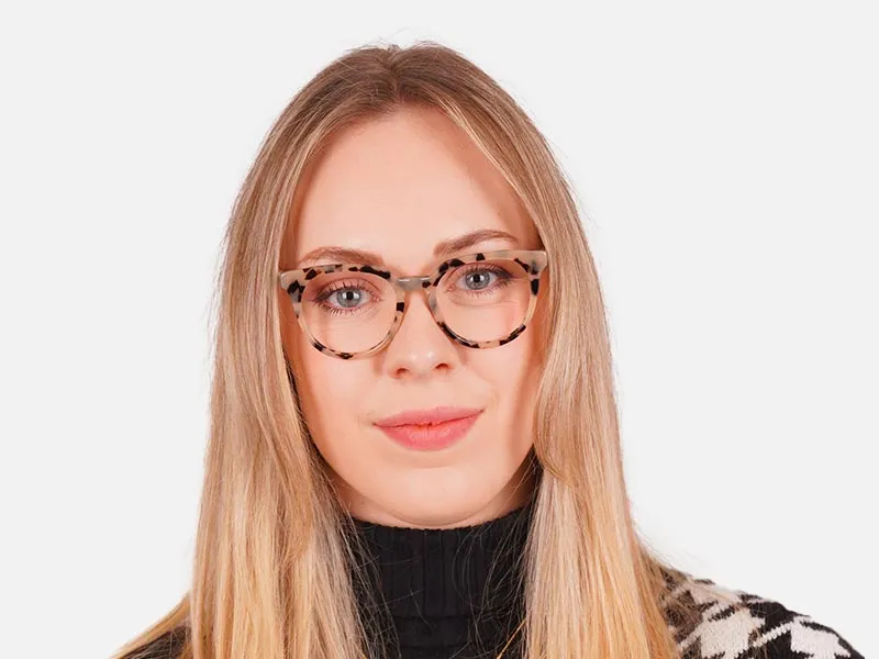 Tortoiseshell Keyhole Glasses-2