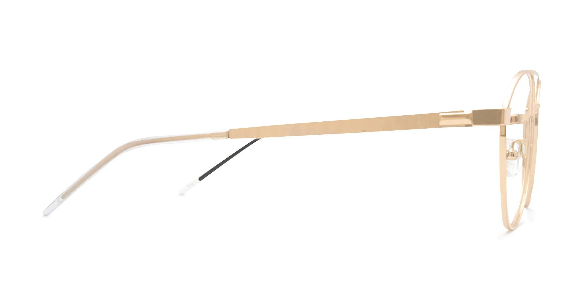 Gold Frame Pilot Glasses-2