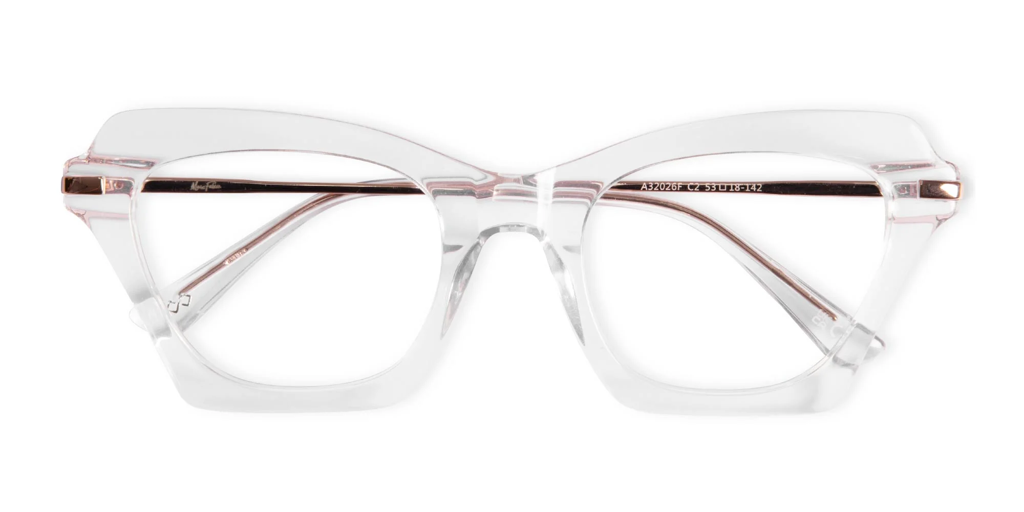 Clear Cat Eye Glasses-6