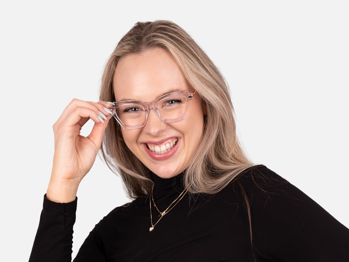 Clear Cat Eye Glasses-52