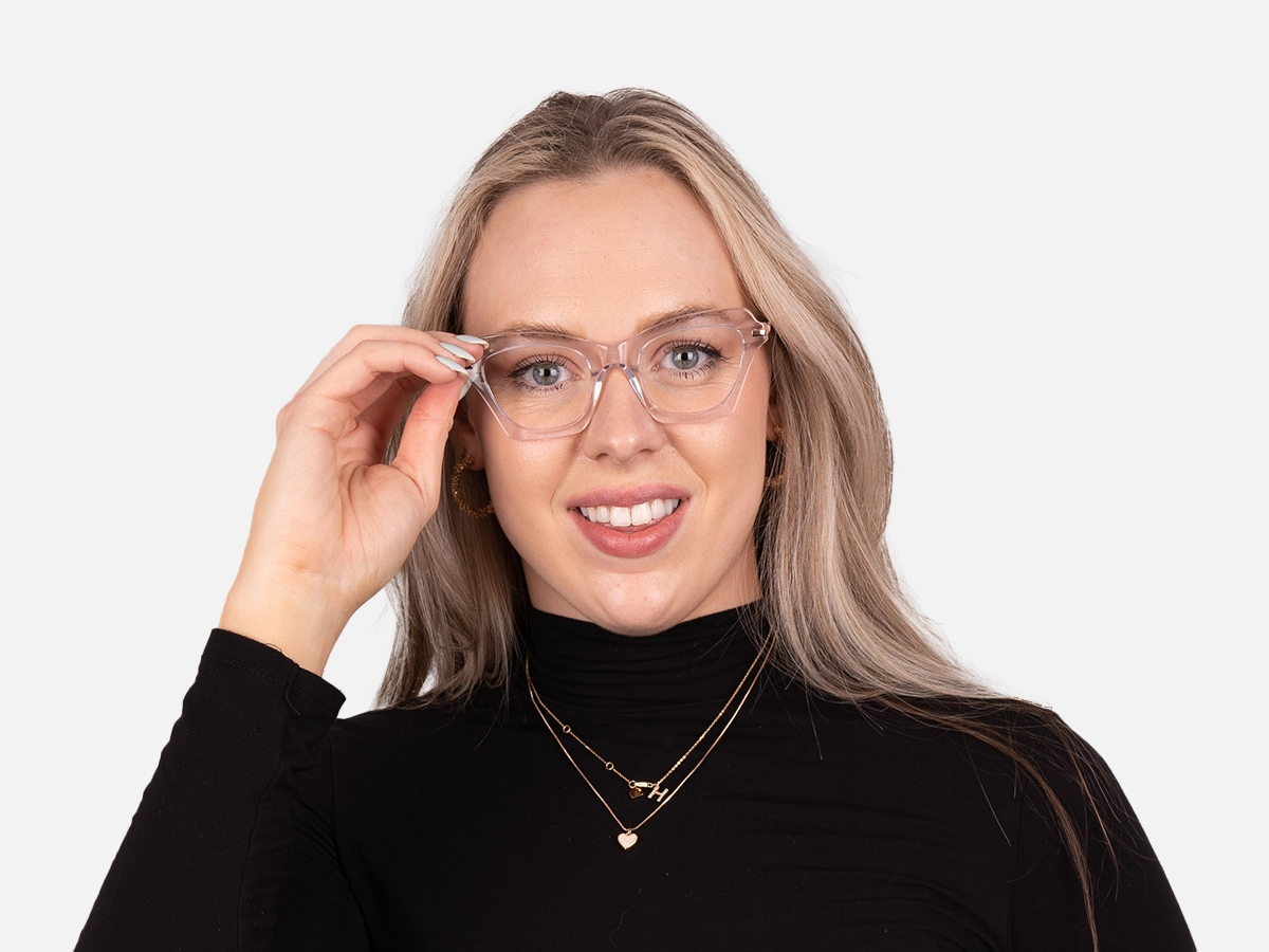 Clear Cat Eye Glasses-54