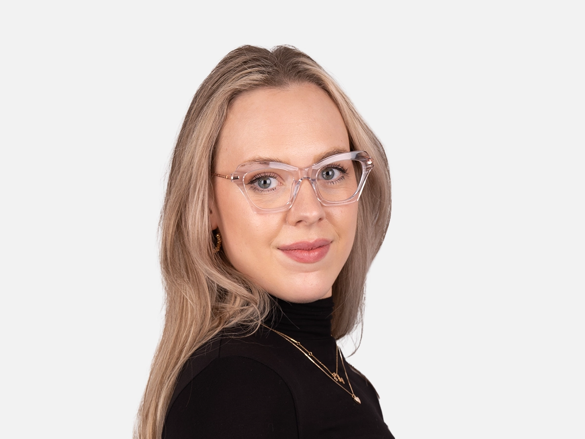 Clear Cat Eye Glasses-53