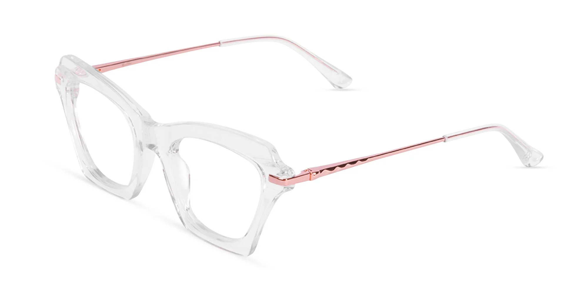 Clear Cat Eye Glasses-3