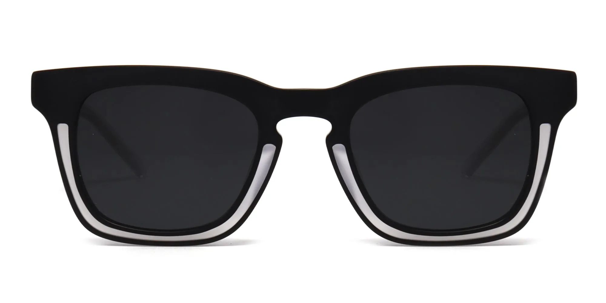 black and white frame sunglasses-2 black and white frame sunglasses-2