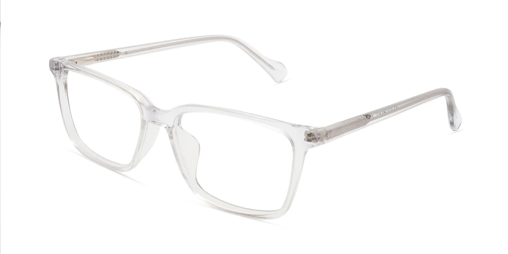 Transparent Spectacles Without Nose Pads-2