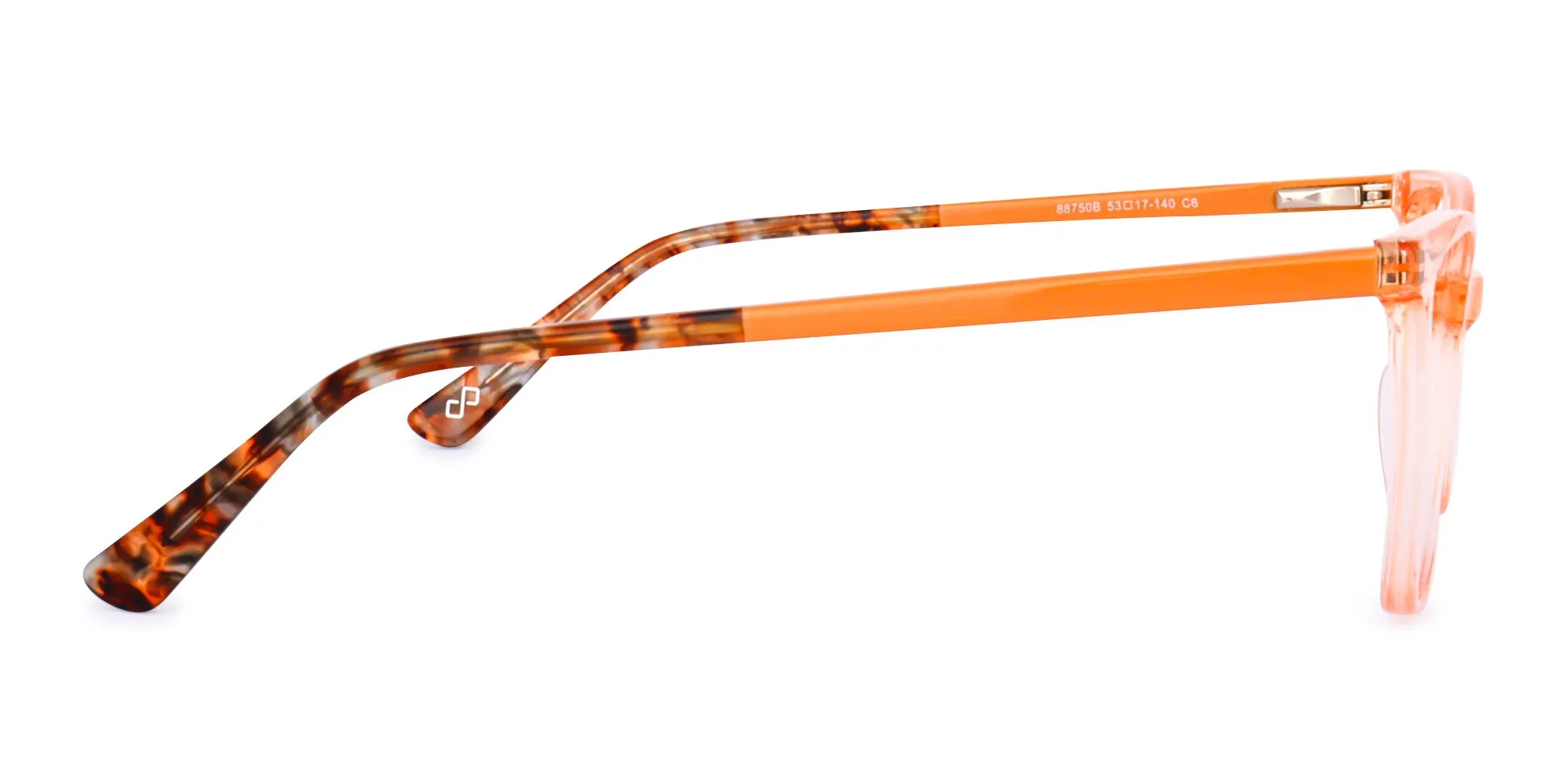 clear orange eyeglasses-2
