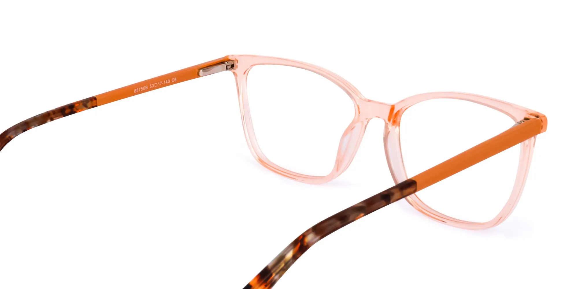 clear orange eyeglasses-2