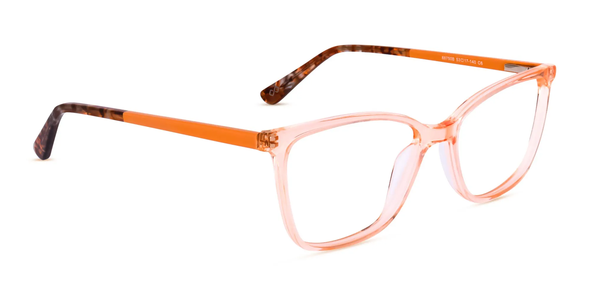 clear orange eyeglasses-2