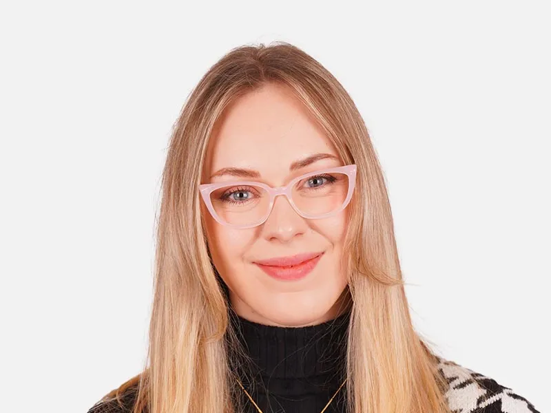 Trendy Pink Eyeglasses-2