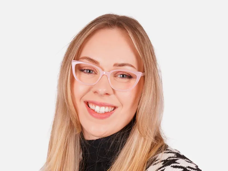 Trendy Pink Eyeglasses-2