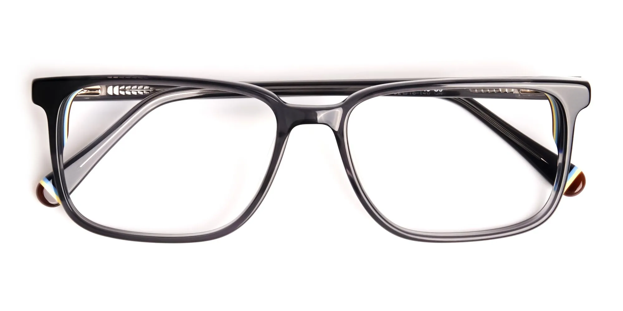 dark grey shiny rectangular glasses frames-6