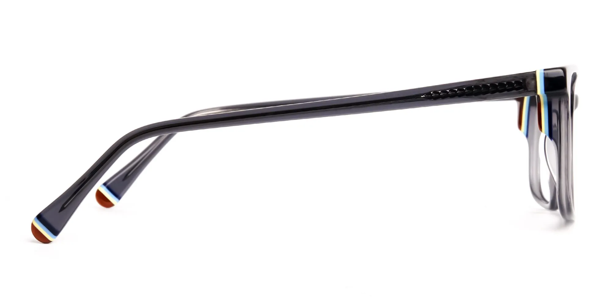 dark grey shiny rectangular glasses frames-4