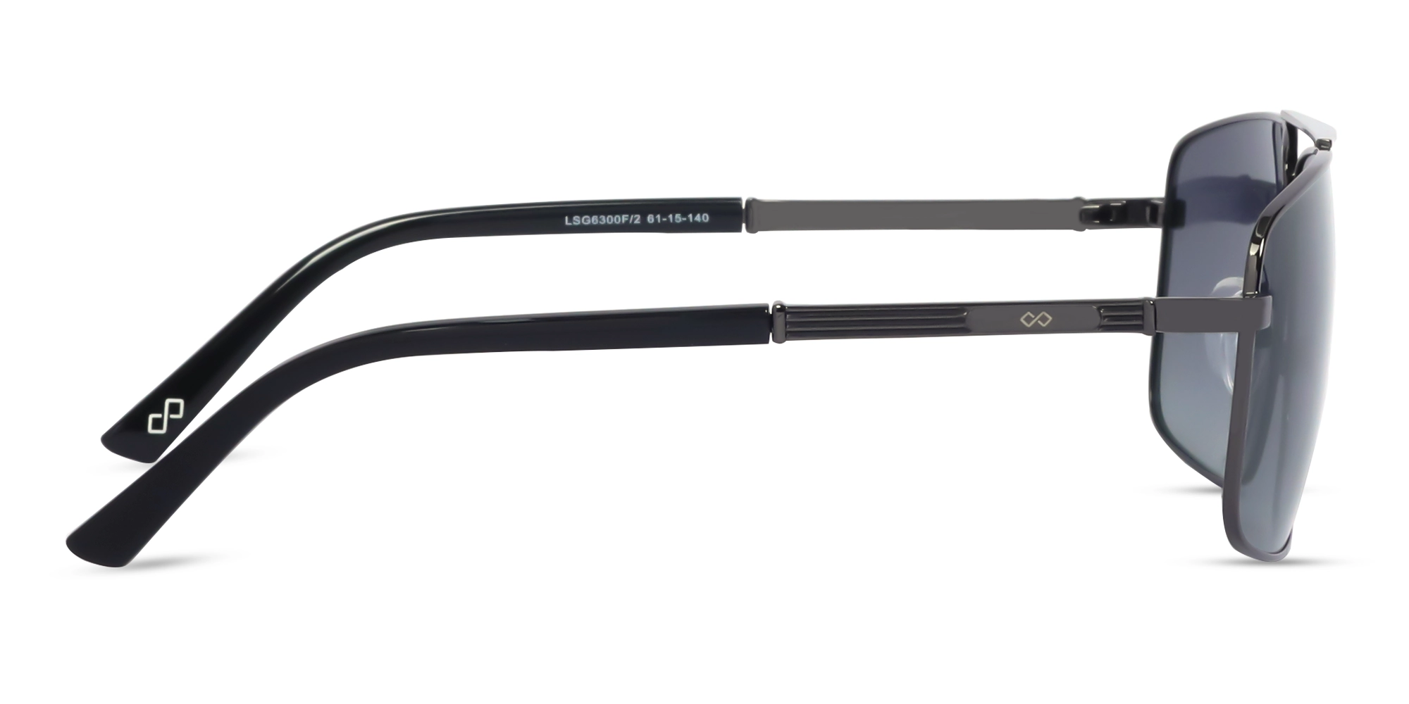 Gunmetal Pilot Double Bridge Sunglasses 4