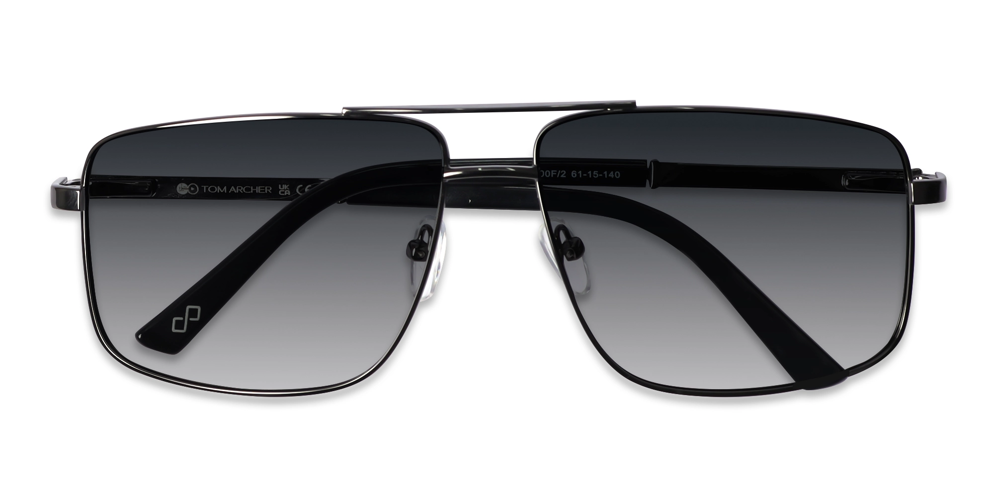 Gunmetal Pilot Double Bridge Sunglasses 6