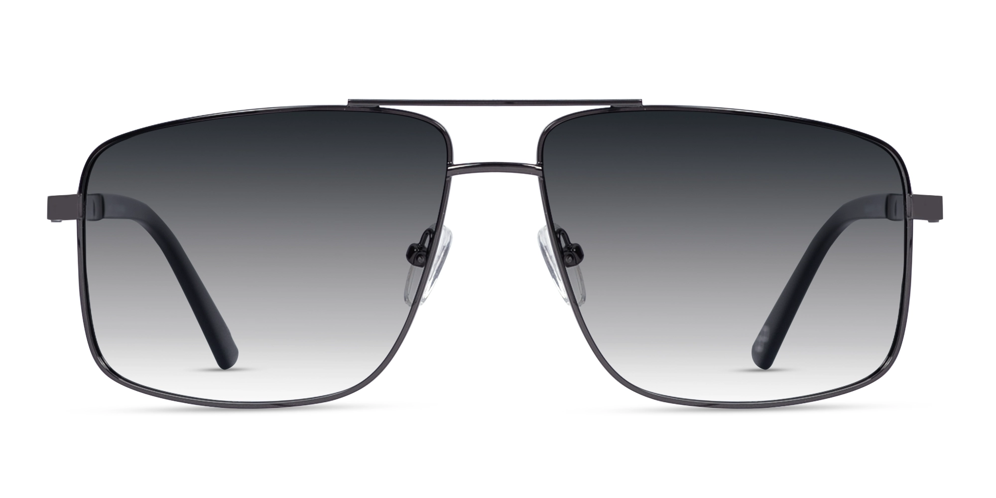 Gunmetal Pilot Double Bridge Sunglasses 1 Gunmetal Pilot Double Bridge Sunglasses 1