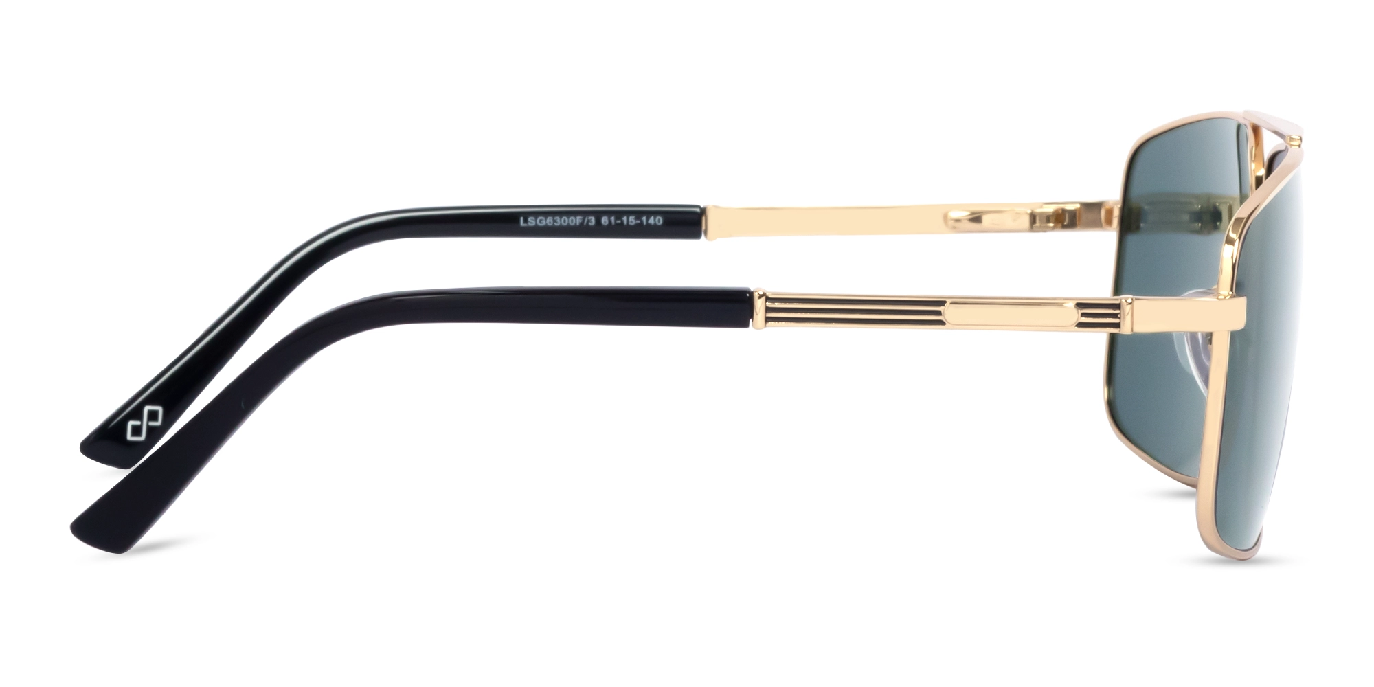 Gold Square Pilot Double Bridge Sunglasses4